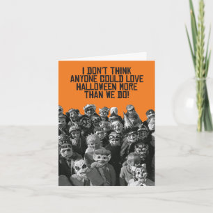 1 Tarjeta divertida de Halloween - Amada por los d