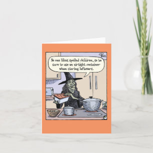 1 Tarjeta divertida de Halloween - Niños malcriado