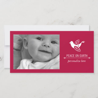 1 tarjeta horizontal de la foto