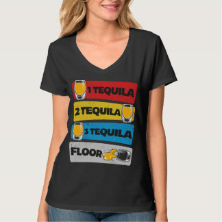 1 Tequila 2 Tequila 3 camiseta de la planta de Teq
