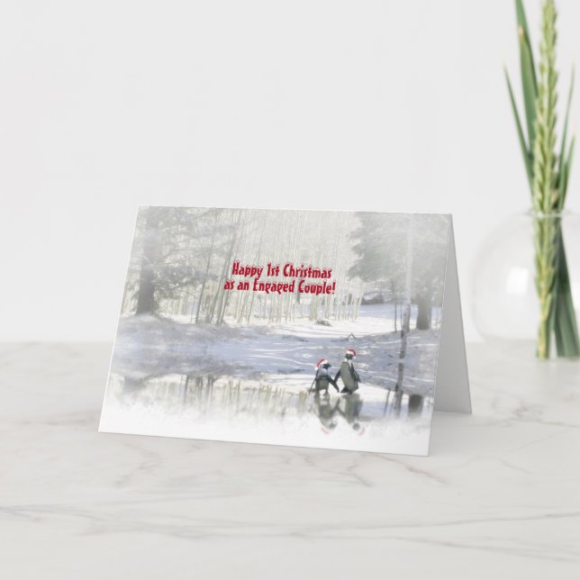 1er Navidad como pareja comprometida Pingüinos lin (Anverso)