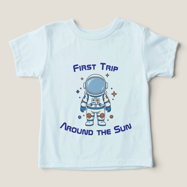 1er Viaje Alrededor del Sol Cumpleaños Astronauta (Diseño delantero )