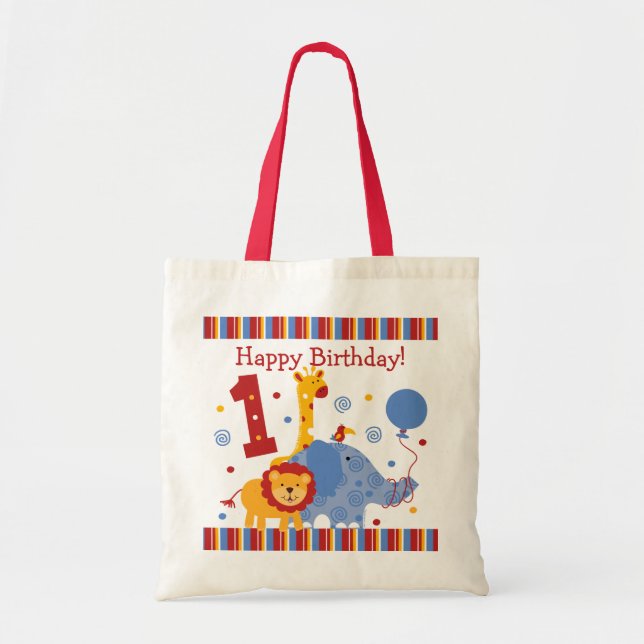 1r bolso del personalizado del cumpleaños del (Frente)