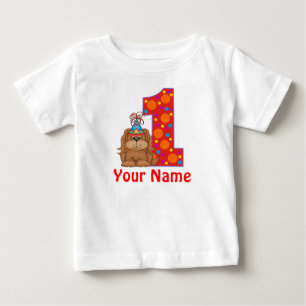 1r Camisa personalizada perrito del cumpleaños