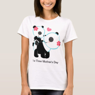 1r Camiseta de la panda del día de madre del