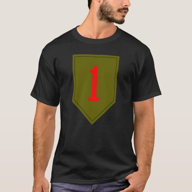 1r Camiseta grande del logotipo de la infantería (Anverso)