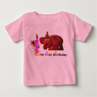 1r Camisetas y camisetas del cumpleaños: Elefante