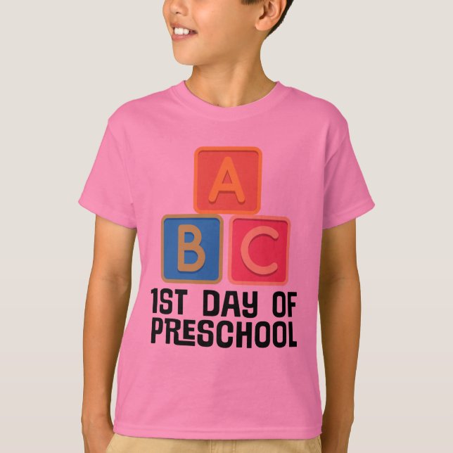1r Día de preescolar una camiseta de B C (Anverso)