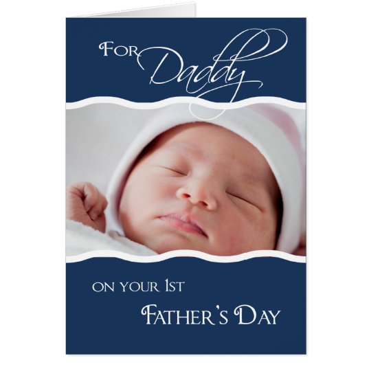 1r El día de padre - tarjeta de la foto