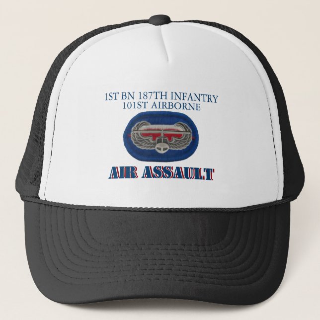 1r GORRA AEROTRANSPORTADO de la 187TH INFANTERÍA (Anverso)