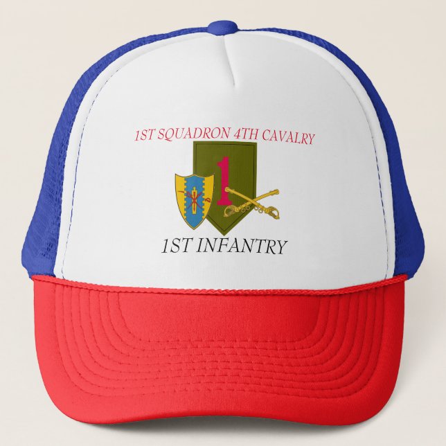 1r GORRA de la INFANTERÍA de la 4ta CABALLERÍA de (Anverso)