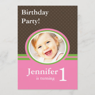 1r Invitaciones de la fiesta de cumpleaños