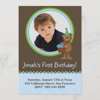1r Invitaciones del cumpleaños