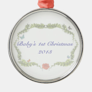 1r ornamento 2013 del navidad del bebé