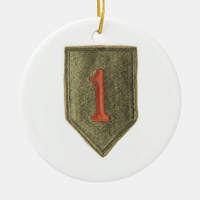 1r Ornamento del navidad de la división de (Frente)