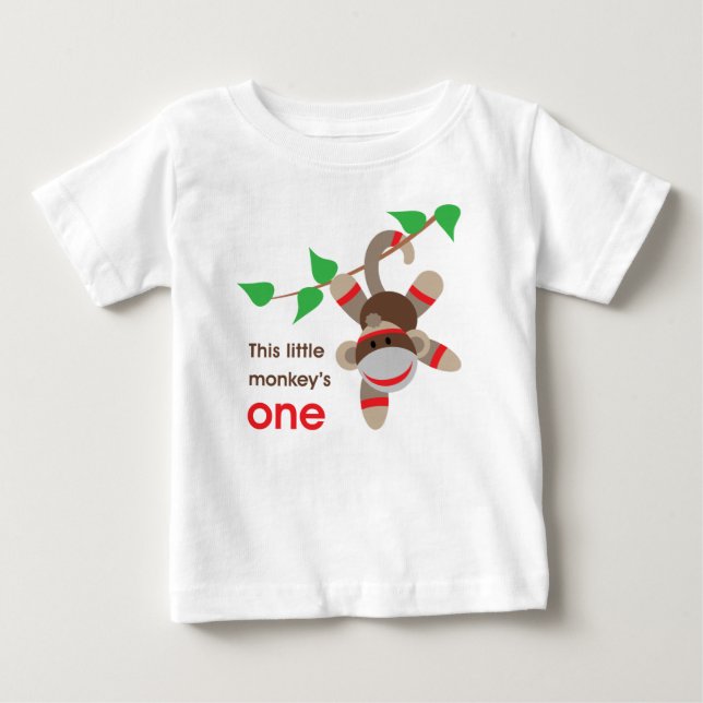 1r Pequeña camisa del mono del cumpleaños (Anverso)