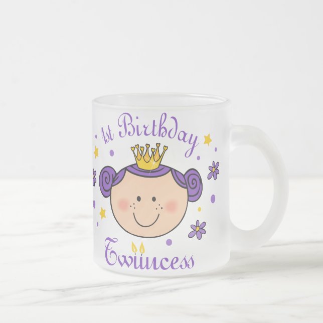 1r Taza de Twincess del cumpleaños (Derecha)