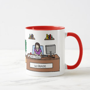 1r Taza del profesor del grado - nombre de encargo