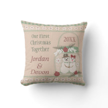 1ra almohada del navidad de los pares de encargo