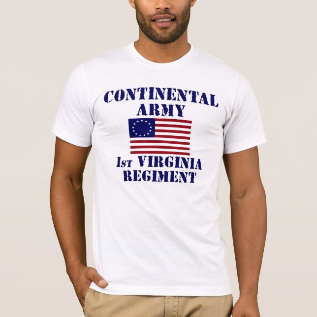 1ra camiseta del regimiento de Virginia de la (Anverso)