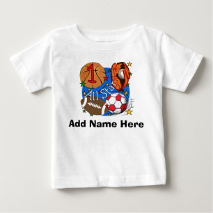 1ra camiseta personalizada del cumpleaños de All