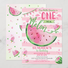 1ra invitación del cumpleaños de la sandía