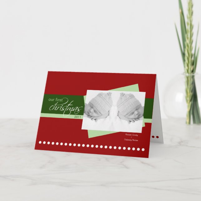 1ra tarjeta del día de fiesta del navidad de los (Anverso)