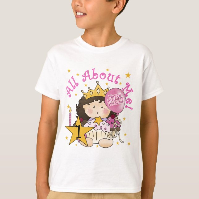 1ras camisetas del cumpleaños de princesa All Abou (Anverso)