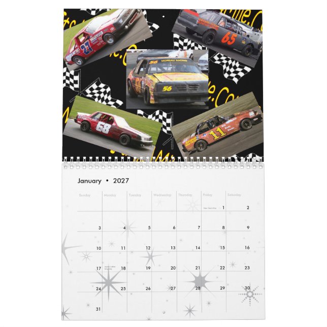 2008 su todo el un calendario de la milla (Jan 2027)