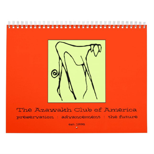 2009 archivales el calendario del club de Azawakh (Tapa)