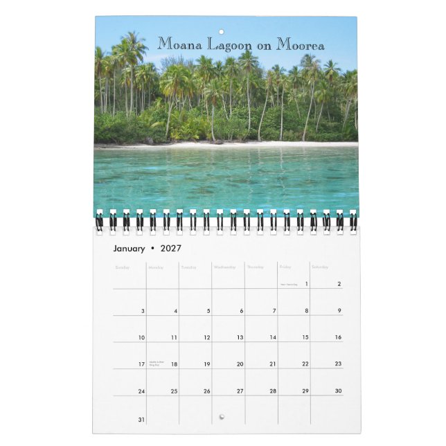 2009 calendario de Tahití - pequeño 7x11 (Jan 2027)