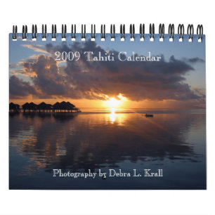 2009 calendario de Tahití - pequeño 7x11