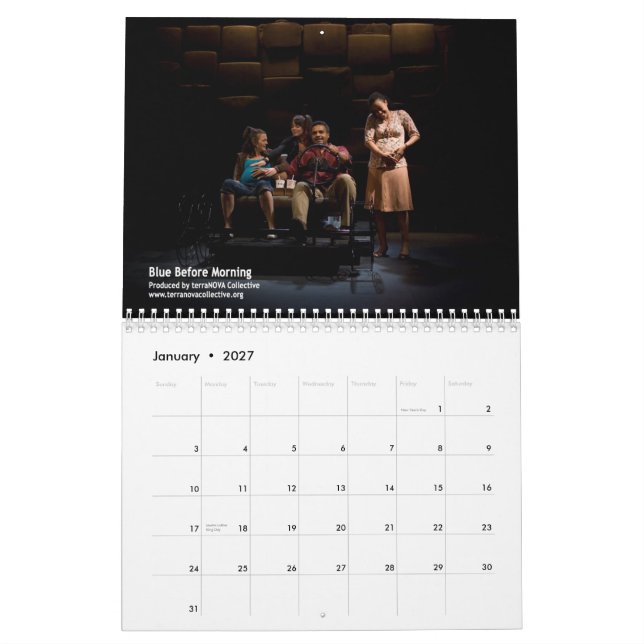 2010 concede el calendario de pared (Jan 2027)