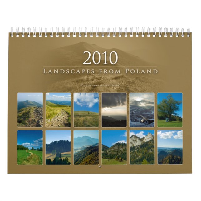 2010 paisajes de Polonia - calendario (Tapa)