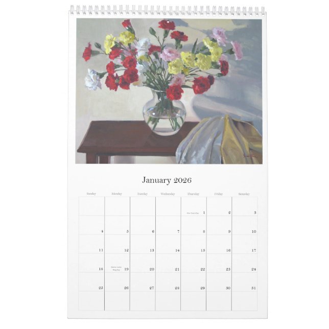 2012: Calendario de pinturas de Sarah Sedwick (Jan 2026)