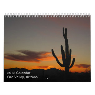 2012 valle de Oro, calendario de Arizona