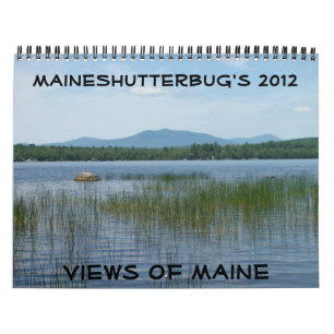 2012 vistas del calendario de Maine