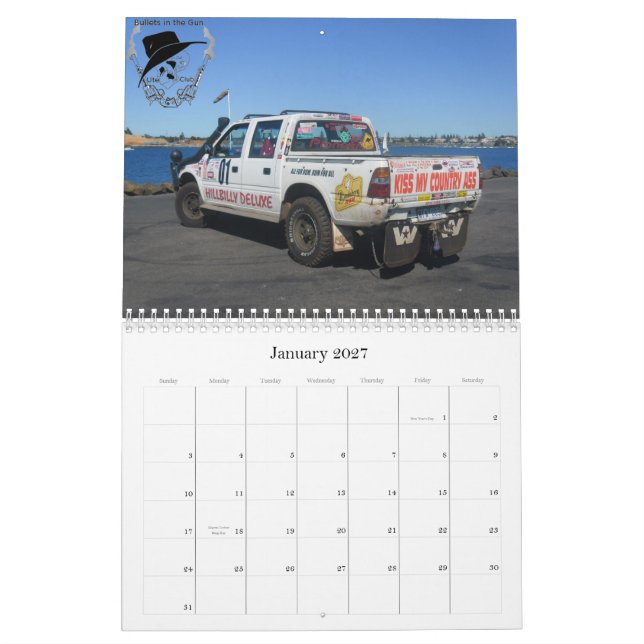 2013 balas en el calendario del club del Ute del (Jan 2027)