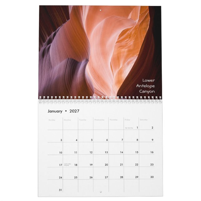 2013 calendario - escenas de Arizona (Jan 2027)