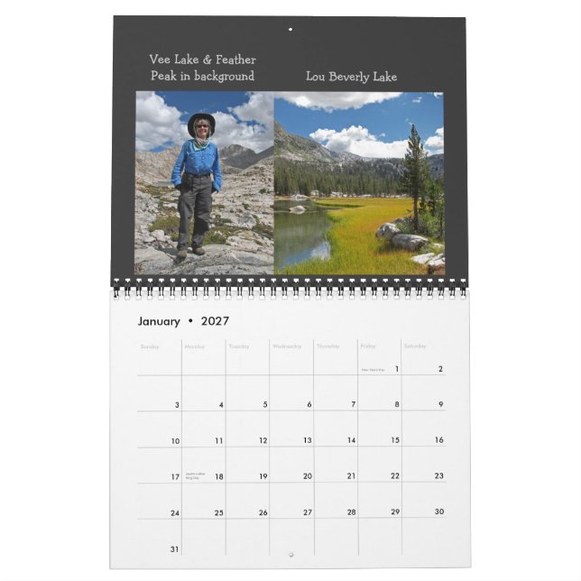 2013 sierras calendario Marie LK y lavabo de Lks (Jan 2027)