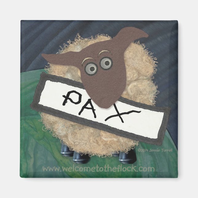 2014 Bienvenidos al imán "PAX" de rebaño (Frente)