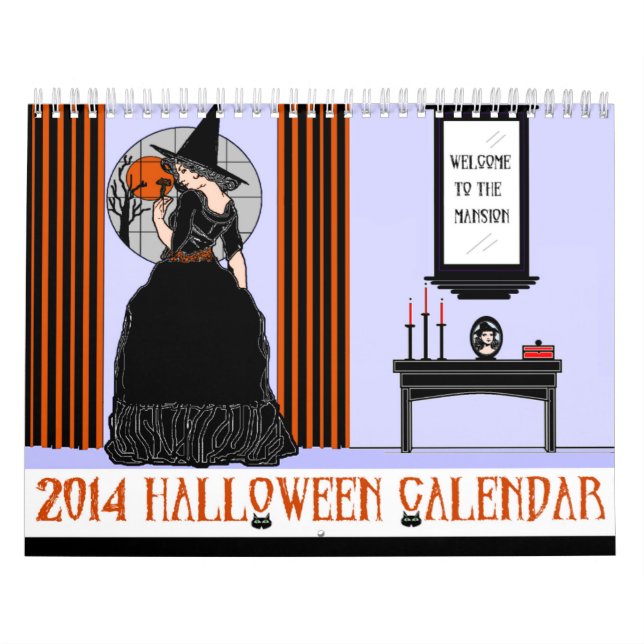 2014 calendario de Halloween, versión dos (Tapa)