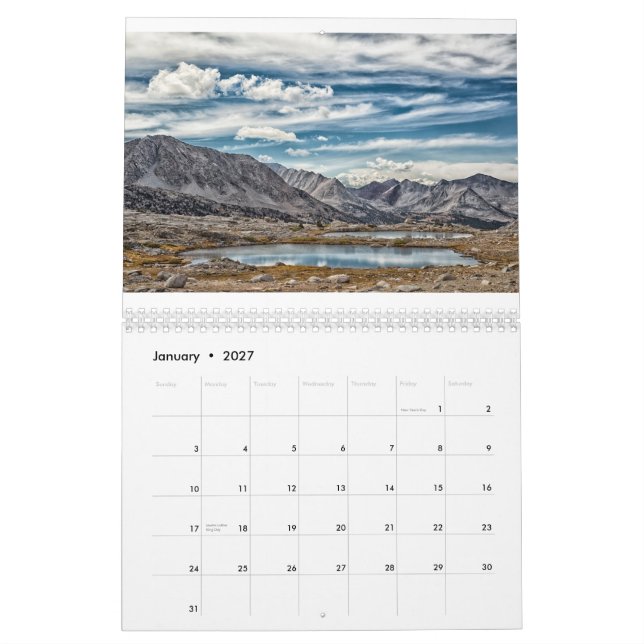 2015 calendario escénico - rastro de John Muir (Jan 2027)