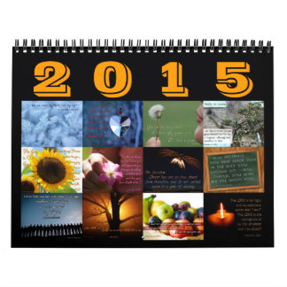 2015 calendarios inspiradores del verso de la