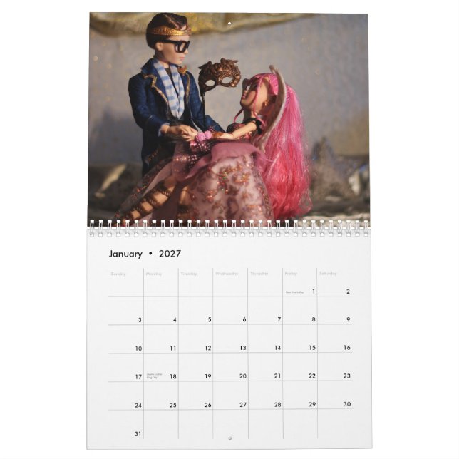 2015 nunca después de alto calendario de la foto (Jan 2027)