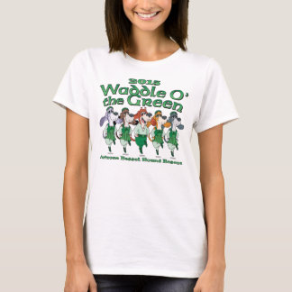 2015 Waddle O la camisa de las mujeres verdes