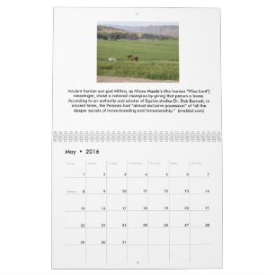 2016 calendario - artes iraníes
