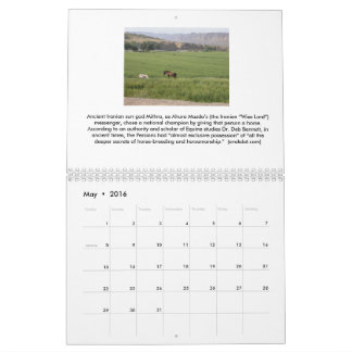 2016 calendario - artes iraníes