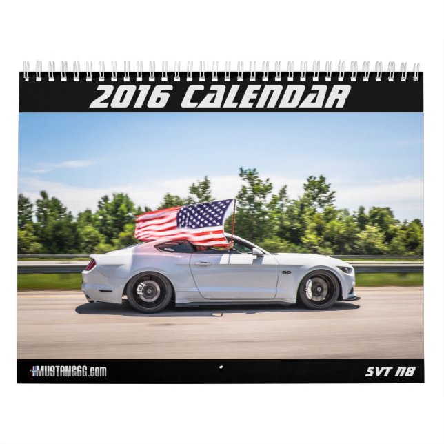 2016 calendario del mustango - mustang6.com (Tapa)