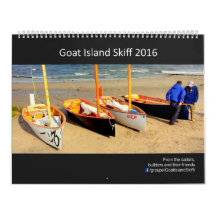 2016 calendario del Skiff de la isla de la cabra -